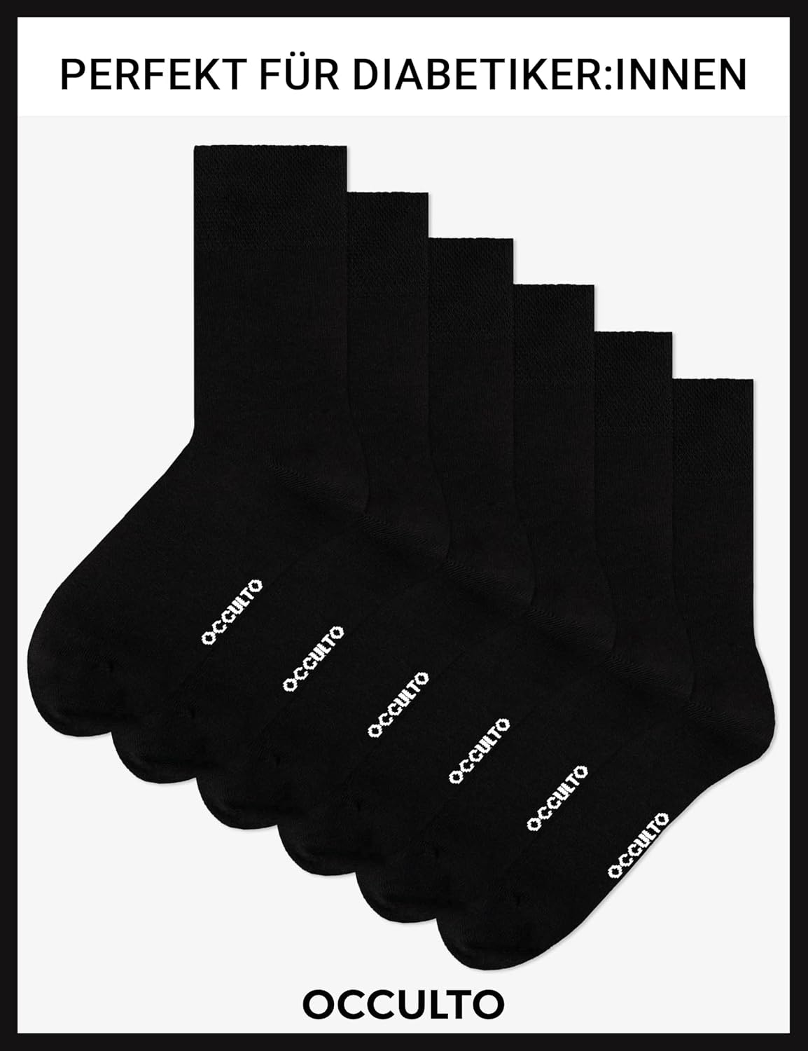 Detalle de Oliver Diabetikersocken ohne Naht, 6 Paar