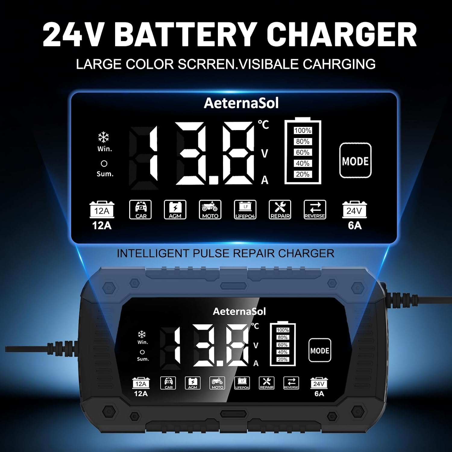 Thumbnail 3 de Smart Car Battery Charger, 12V/24V