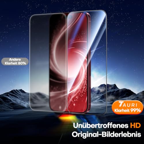 Thumbnail 6 de TAURI Panzerglas für iPhone 18 Pro 6,3 Zoll – 2er Set