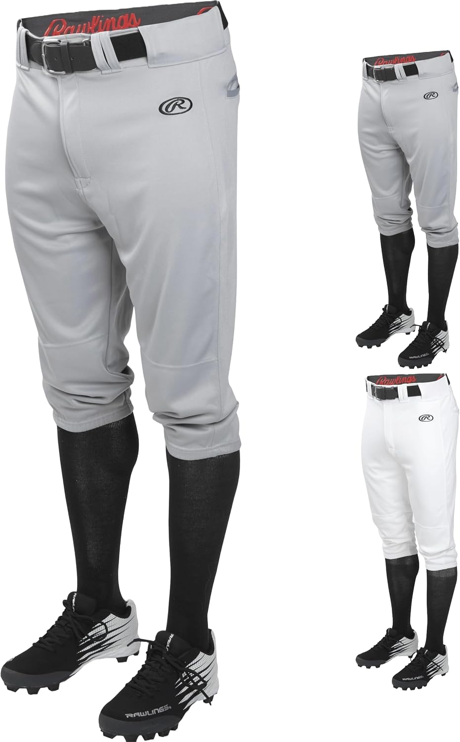 Detalle 2 de Rawlings Launch – męskie spodnie baseballowe, półluźny krój i elastyczna tkanina