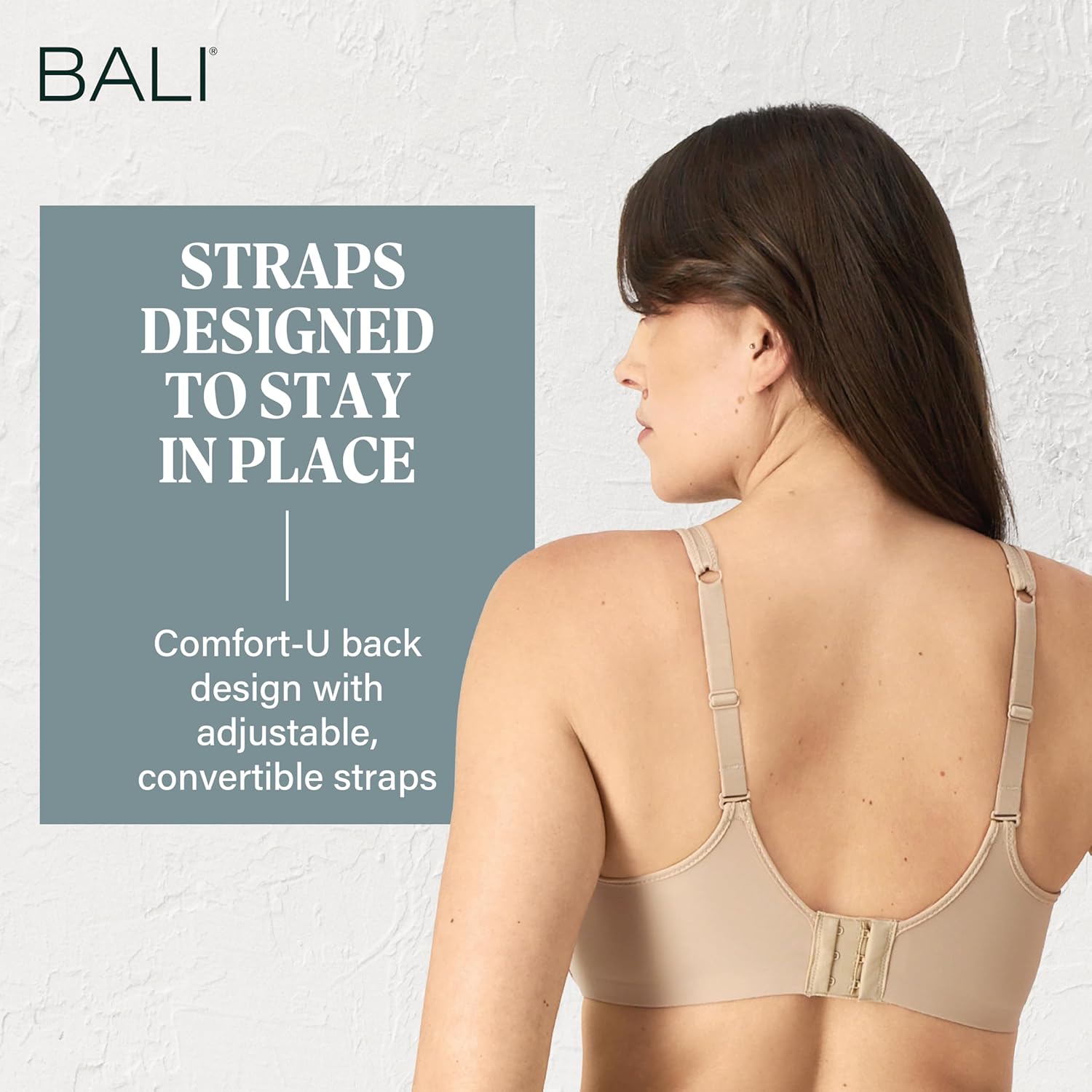 Thumbnail 6 de Bali One Smooth U Underwire Seamless Convertible Bra for Women (Ultralight Support)