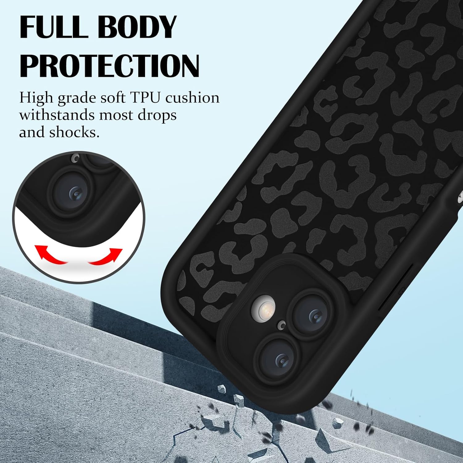 Thumbnail 2 de Newseego Case for iPhone 17 – Leopard Print, Soft TPU, Shockproof