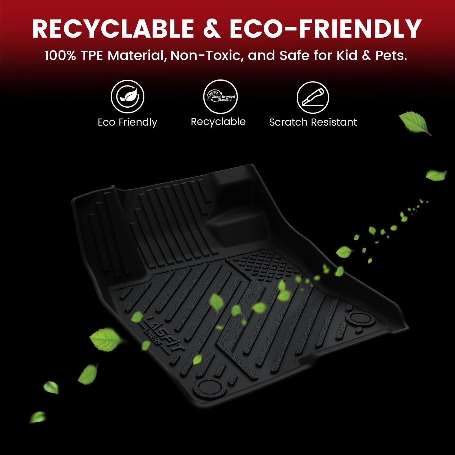 Detalle 2 de LASFIT All-Weather Floor Mats, Honda Civic