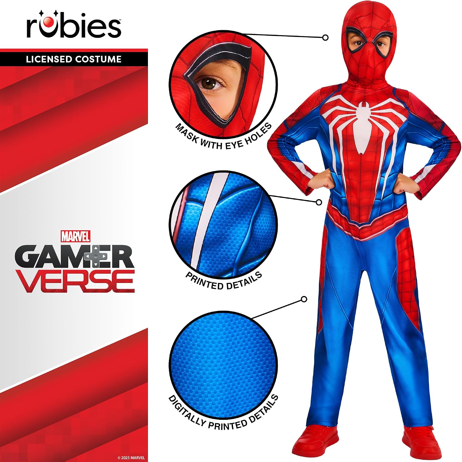 Thumbnail 3 de Rubies Spiderman Gamerverse Kids Costume
