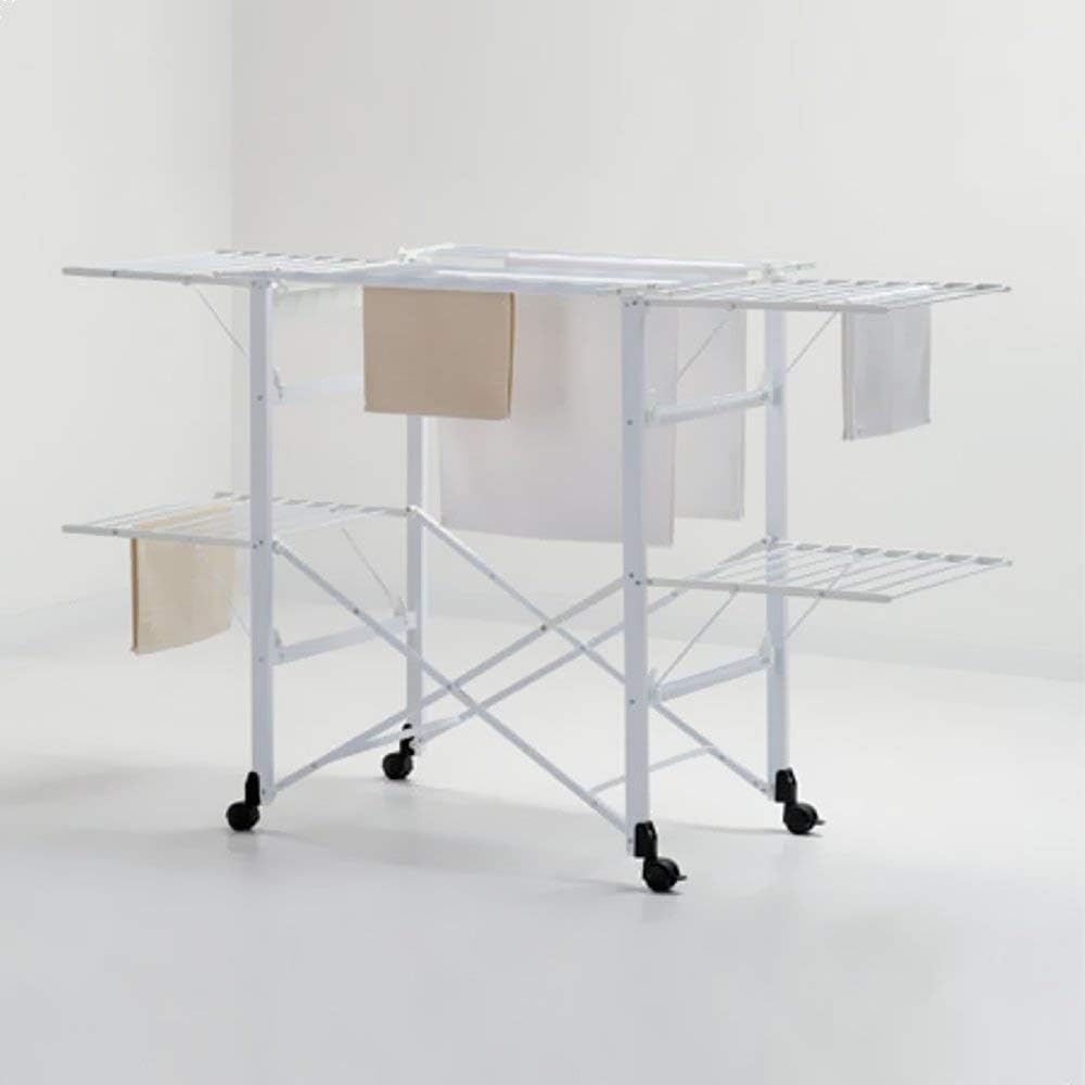 Thumbnail 2 de Foppapedretti Gulliver Stendibiancheria Pieghevole in Alluminio Bianco – 27 m di linea utile, modulare e comodo