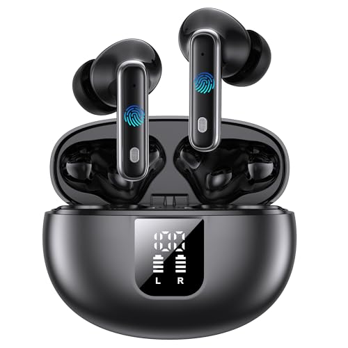 Detalle de EUQQ Auriculares Inalámbricos Bluetooth 6.1 con 6 micrófonos y 36 h de autonomía