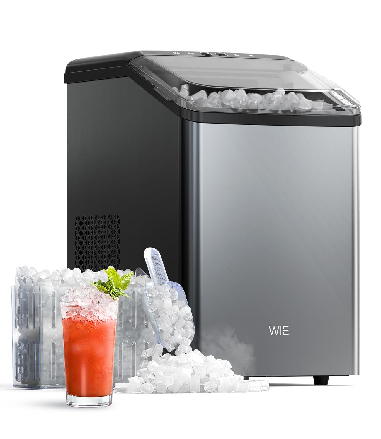 Detalle de WIE WI40USN-B015S-OB-HG-OV Nugget Ice Maker, 40 lb Daily Output