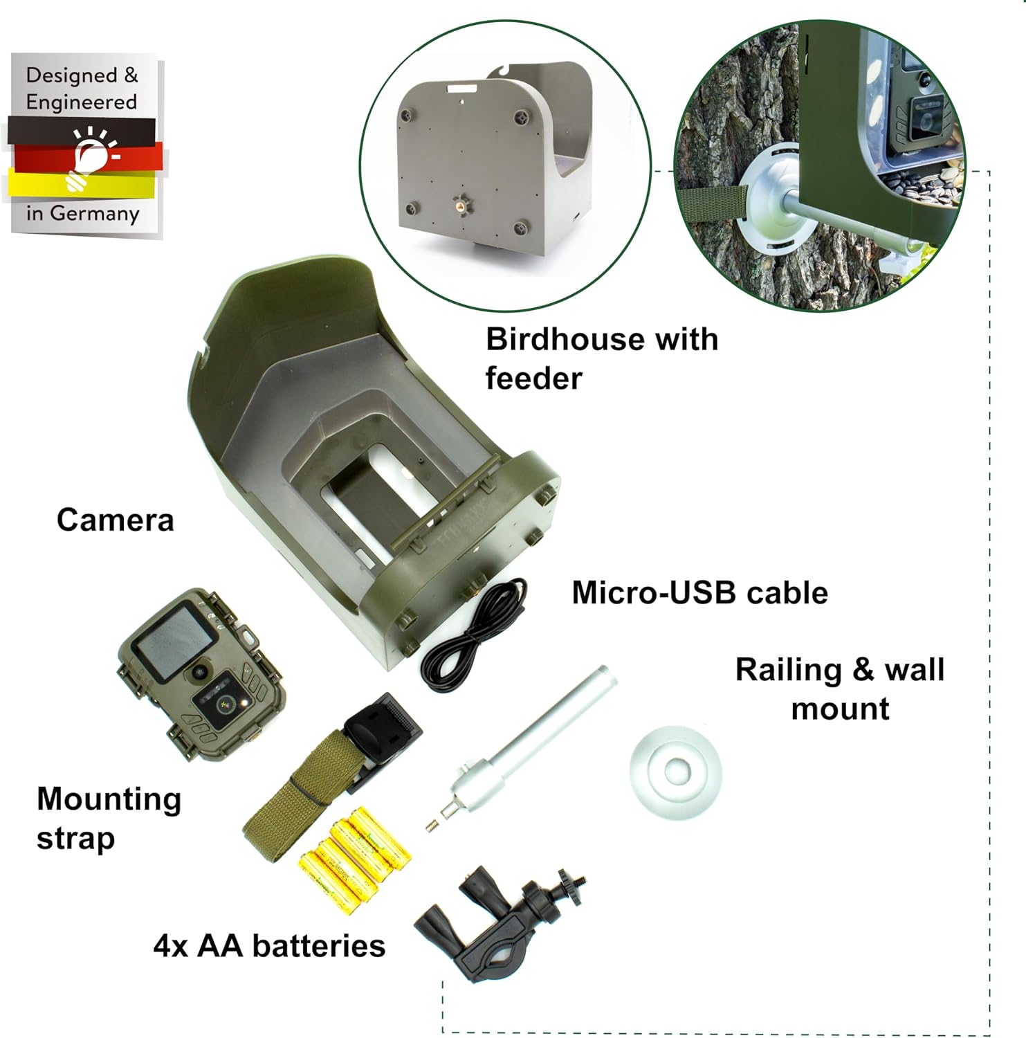 Thumbnail 5 de Technaxx Bird Feeder Camera Station TX-165 (Full HD) with Treat Hanging and 150 g food box