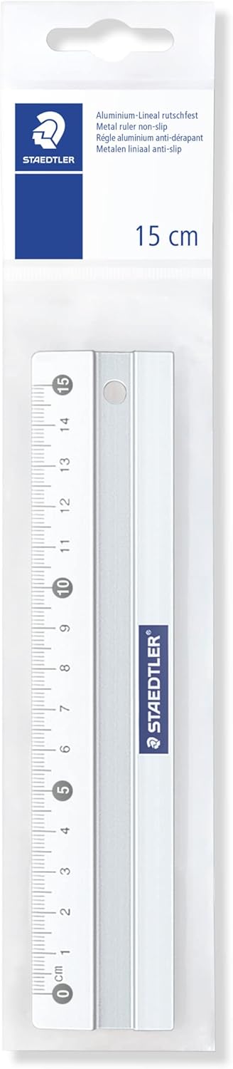 Detalle de Staedtler Règle en aluminium anti-dérapante 30 cm avec étui plastique (modèle 563)