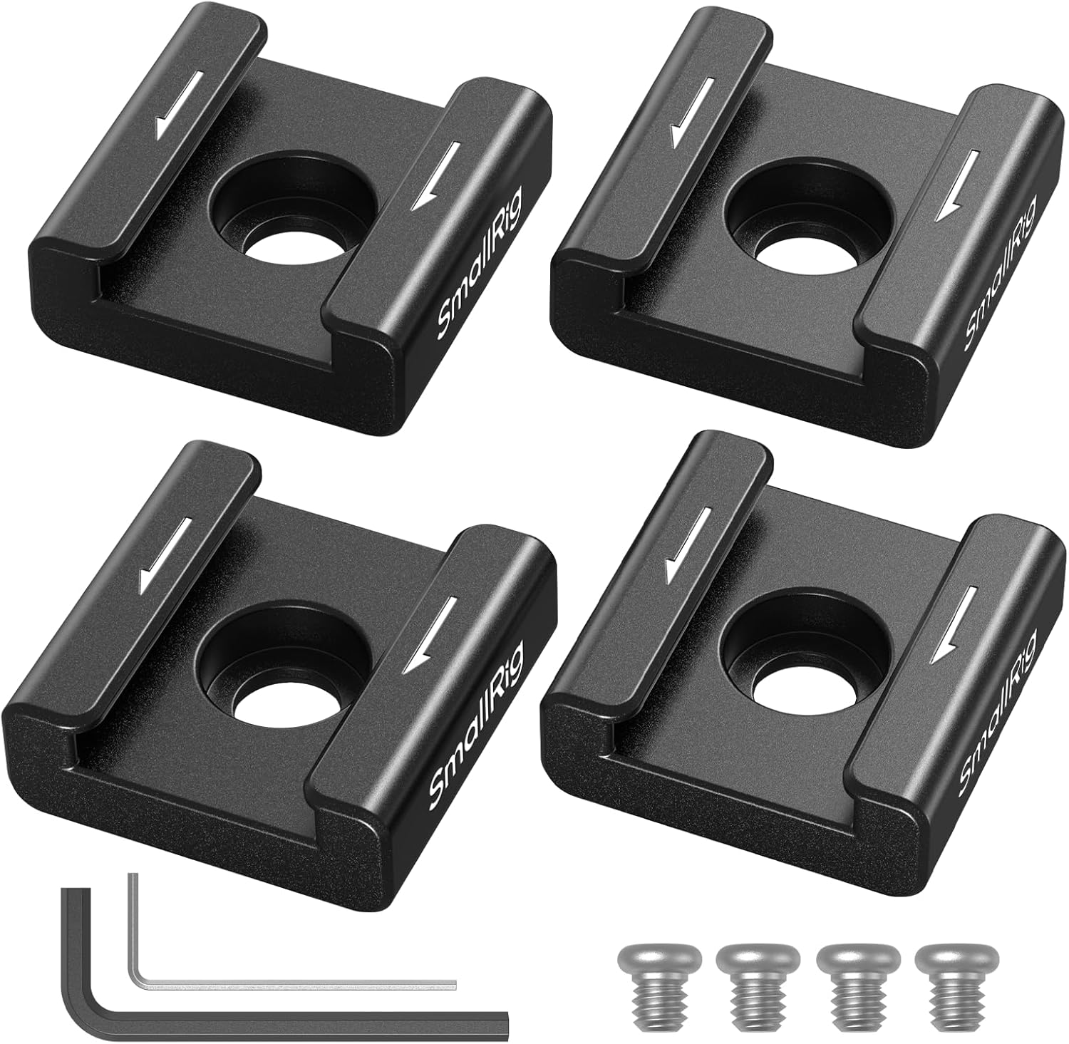 Detalle de SMALLRIG Adaptateur anti-torsion pour griffe froide (4 pcs) 1/4"-20, compatible SmallRig 5033