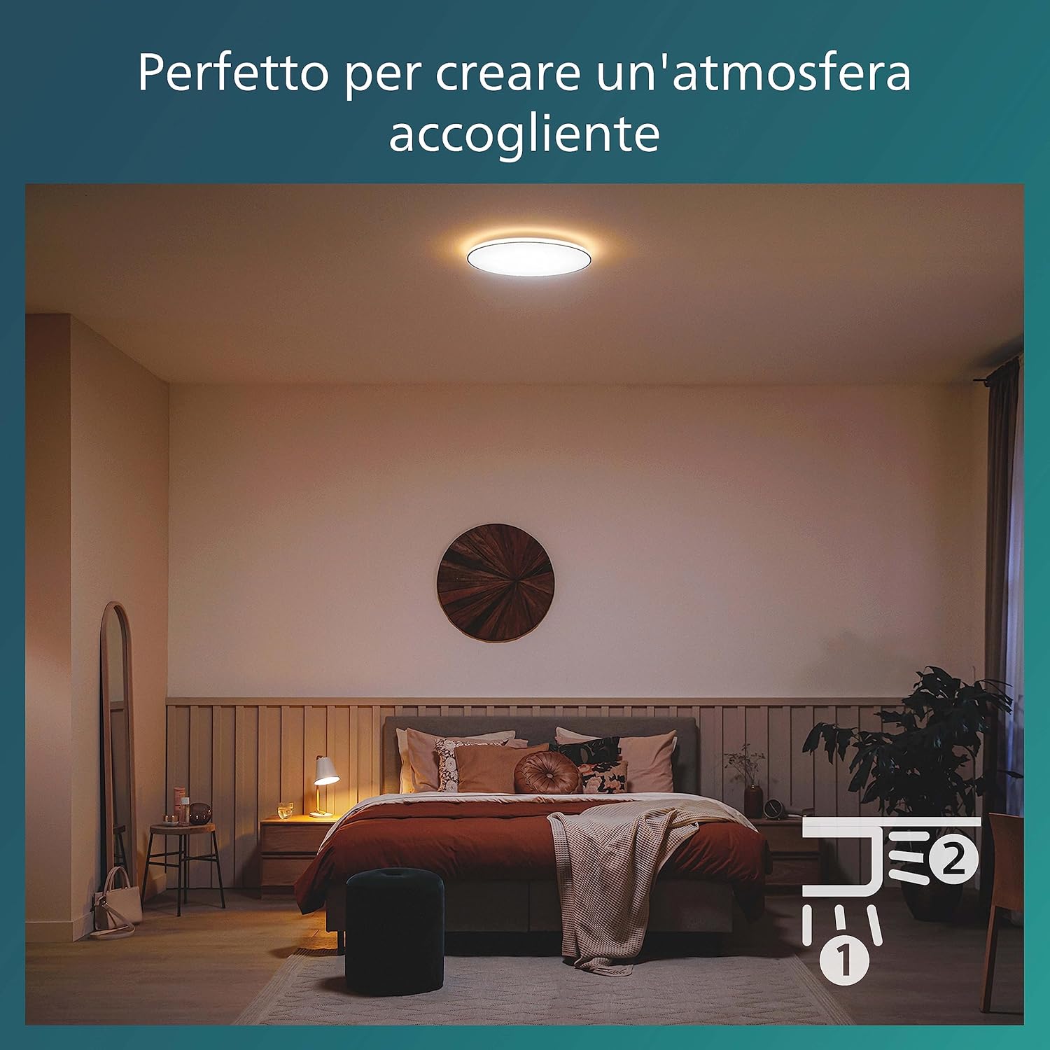 Thumbnail 6 de Philips Ozziet Plafón LED Negro 22W Regulable y Ambiente
