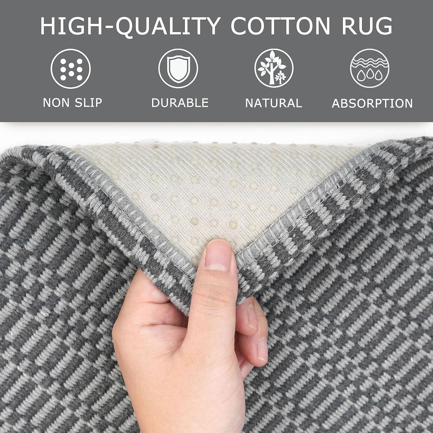 Thumbnail 5 de KOZYFLY Washable Entryway Rug 3x5 ft Door Mat
