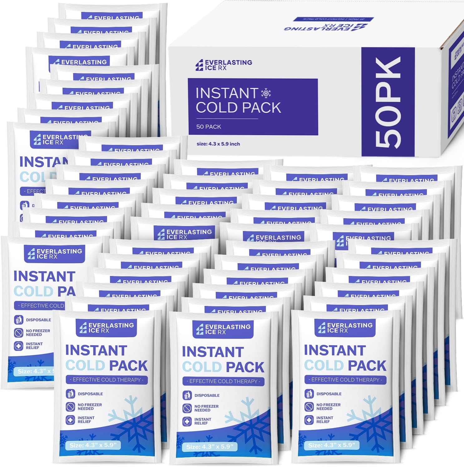 Thumbnail 6 de 25 Pack - Instant Cold Packs for Injuries: Disposable Ice Packs for Pain Relief and Swelling