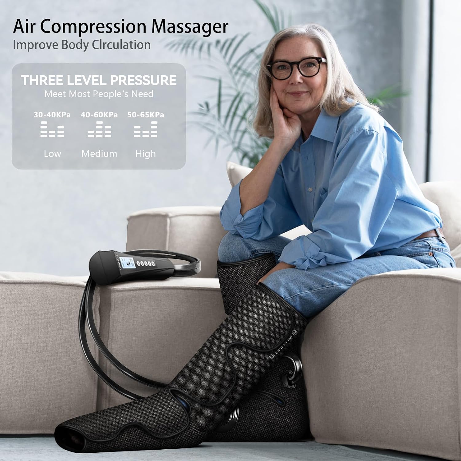 Detalle de UMARMUNG Air Compression Leg Massager with Heat