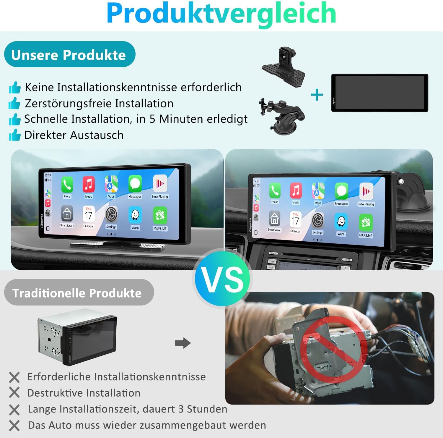 Thumbnail 5 de Carpuride V92 10,3 Zoll Touchscreen Autoradio