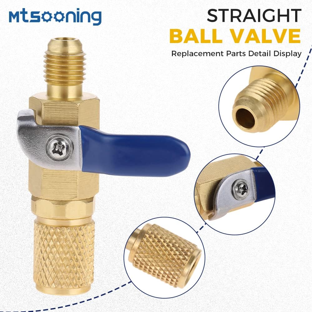 Detalle 2 de Air conditioner ball valve 1/4-inch SAE adapter