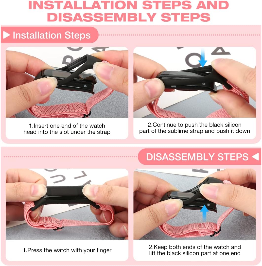 Thumbnail 3 de TumpCez elastic nylon replacement strap for Samsung Galaxy Fit 2