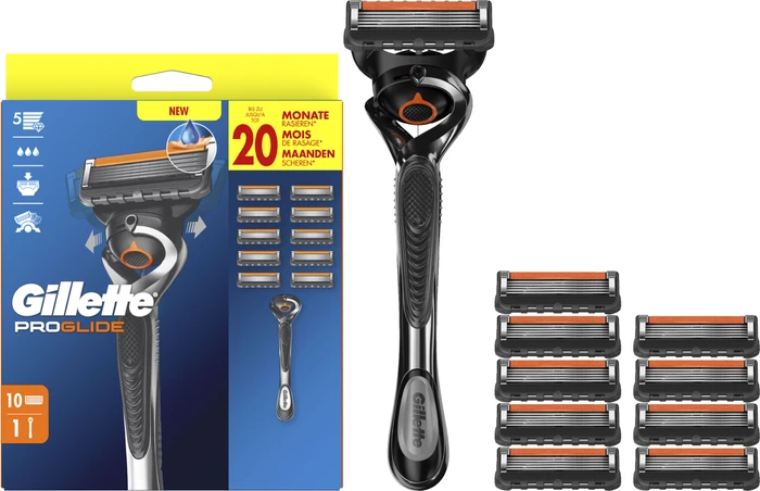 Thumbnail 7 de Gillette ProGlide Rasierer-Set mit 10 Ersatzklingen