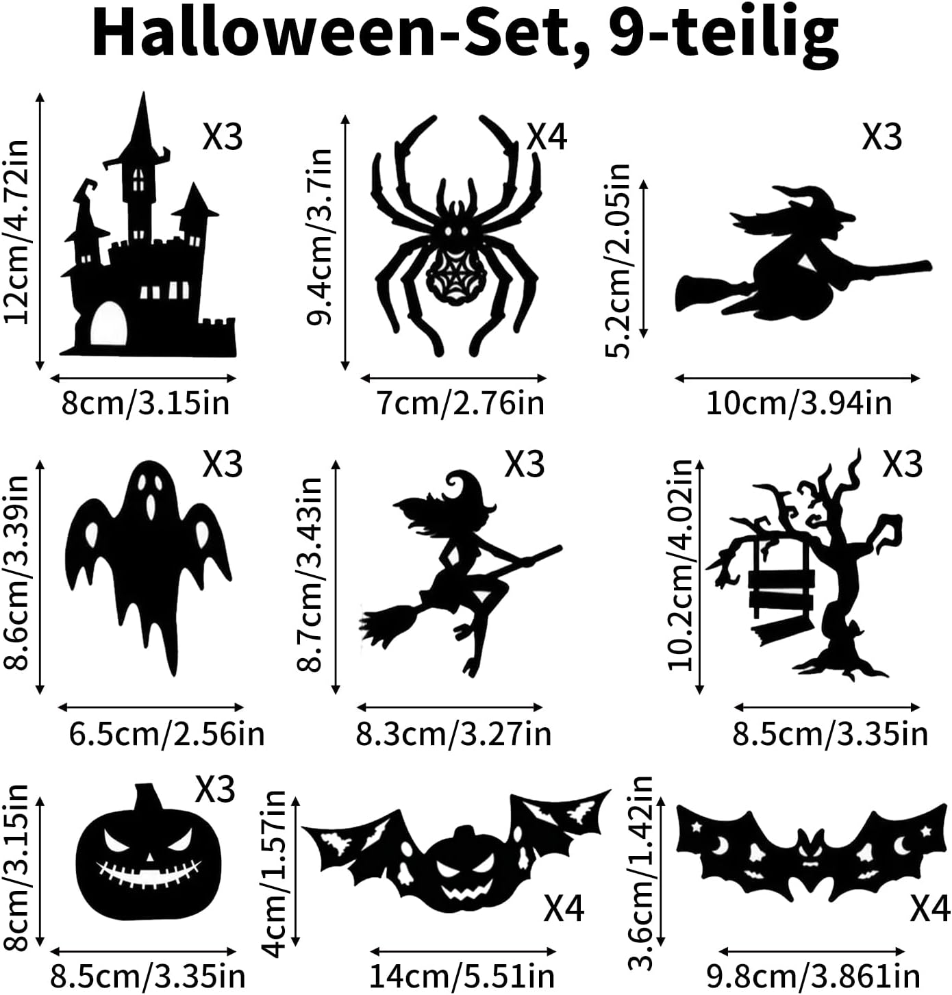 Detalle 2 de KUKUTrue WSJXCDZ629 Halloween-leddecoraties, 30 stuks met meerkleurig knipperlicht