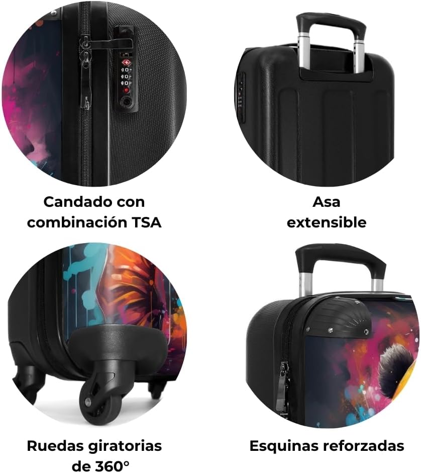 Thumbnail 6 de NoBoringSuitcases Panda Maleta de Mano ✈️ 55x40x20 cm