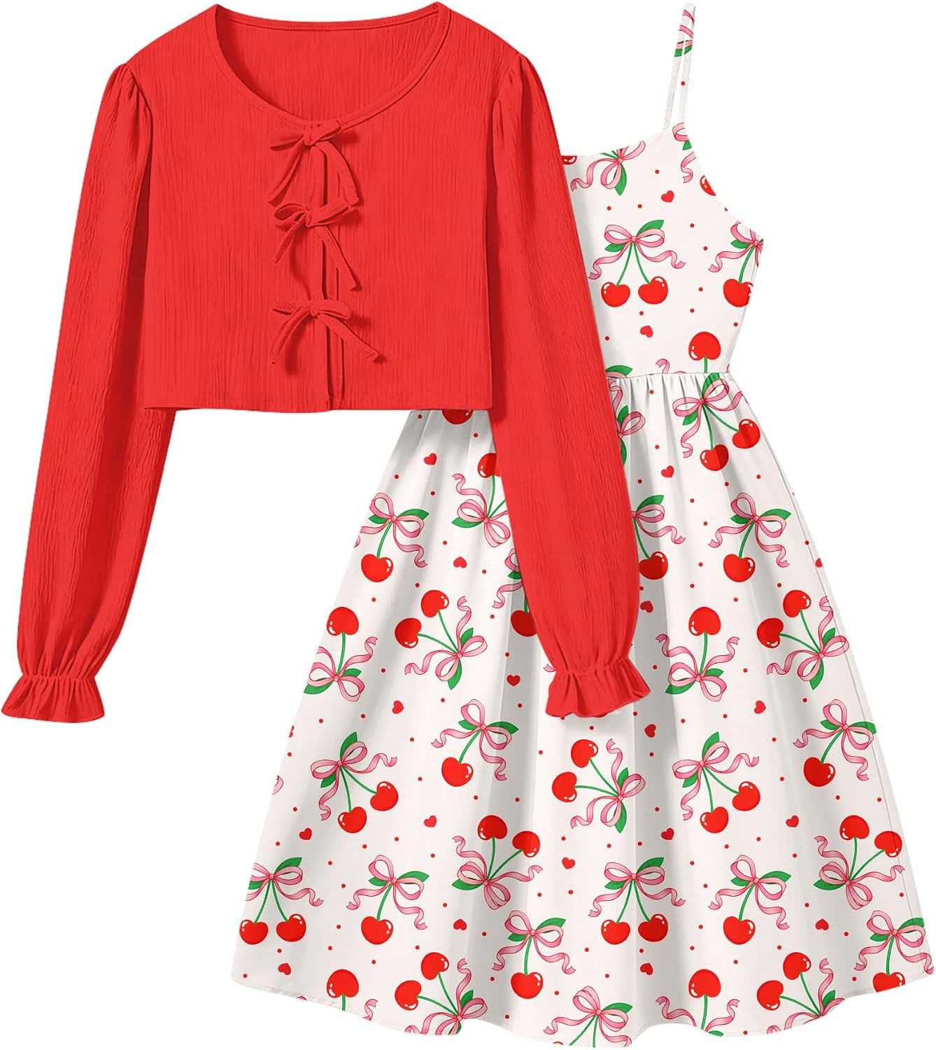 Thumbnail 6 de Funnycokid Girls Dress Set for Ages 5–12