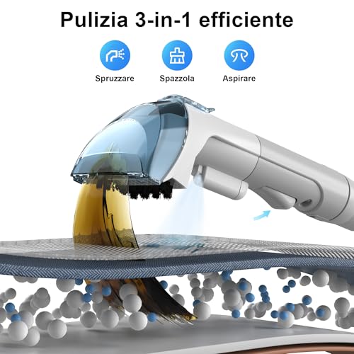 Detalle 2 de Rivenara Lavatappeti Aspirapolvere Tessuti Divani – 450 W, Lavà Tappezzeria, Asciuga e Aspira