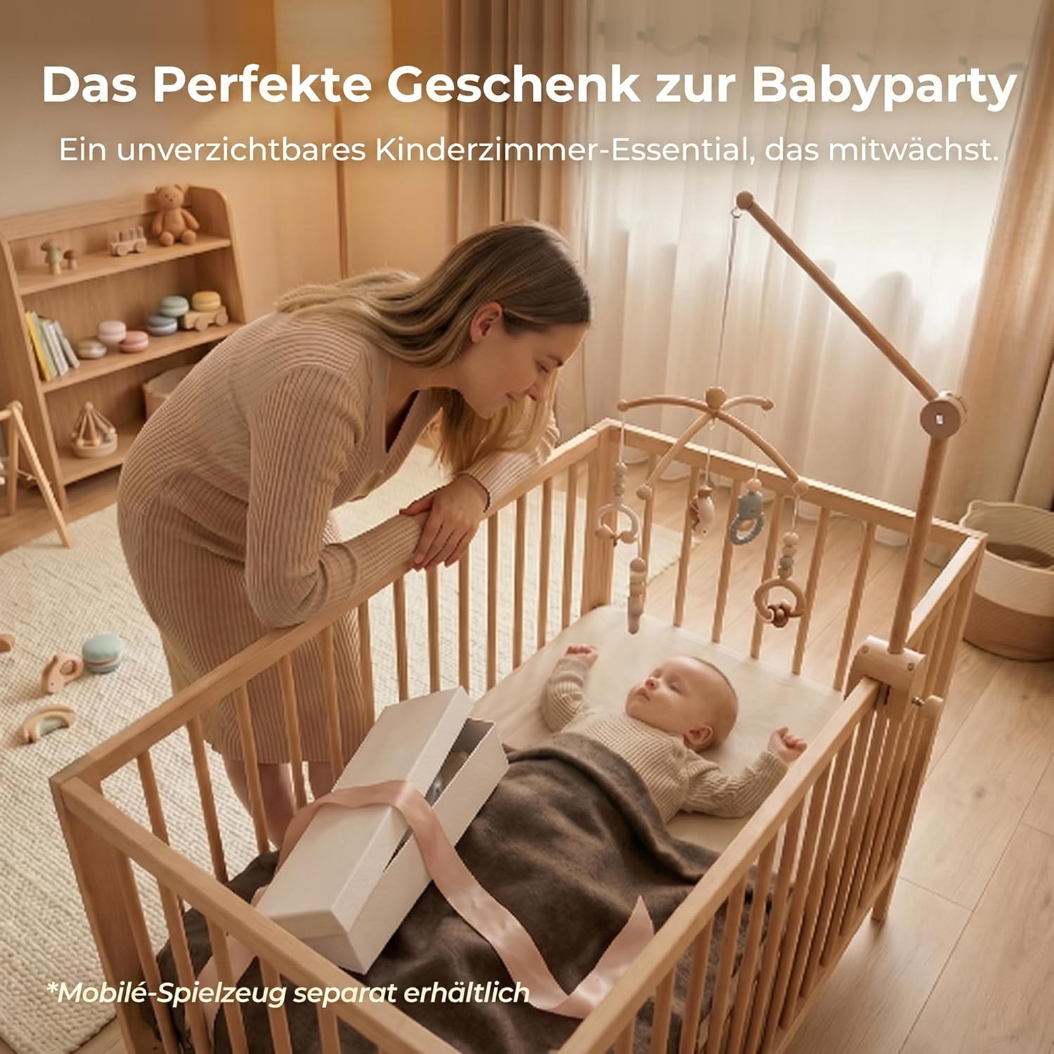 Thumbnail 6 de Mobile Halterung Holz Babybett 360° Drehbar