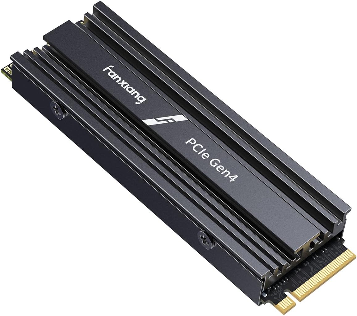 Detalle de Fanxiang NVMe SSD 1TB mit Heatsink – M.2 PCIe Gen4x4, S880ER, 7100 MB/s lesen, 3900 MB/s schreiben