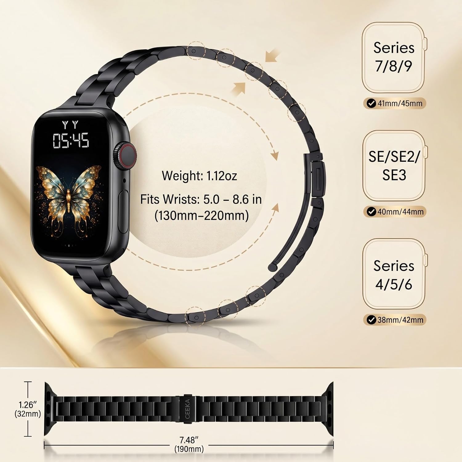 Thumbnail 4 de CEEKA Slim Stainless Steel Watch Band