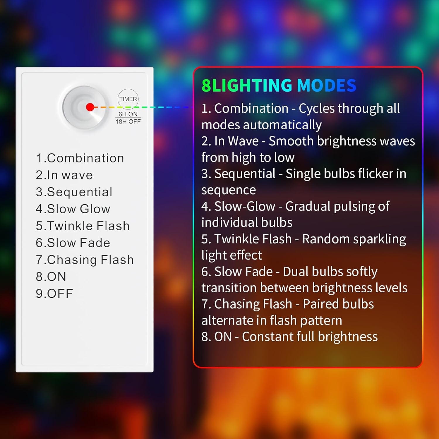 Thumbnail 6 de LED Lichterkette 5M Silberdraht 50 LEDs