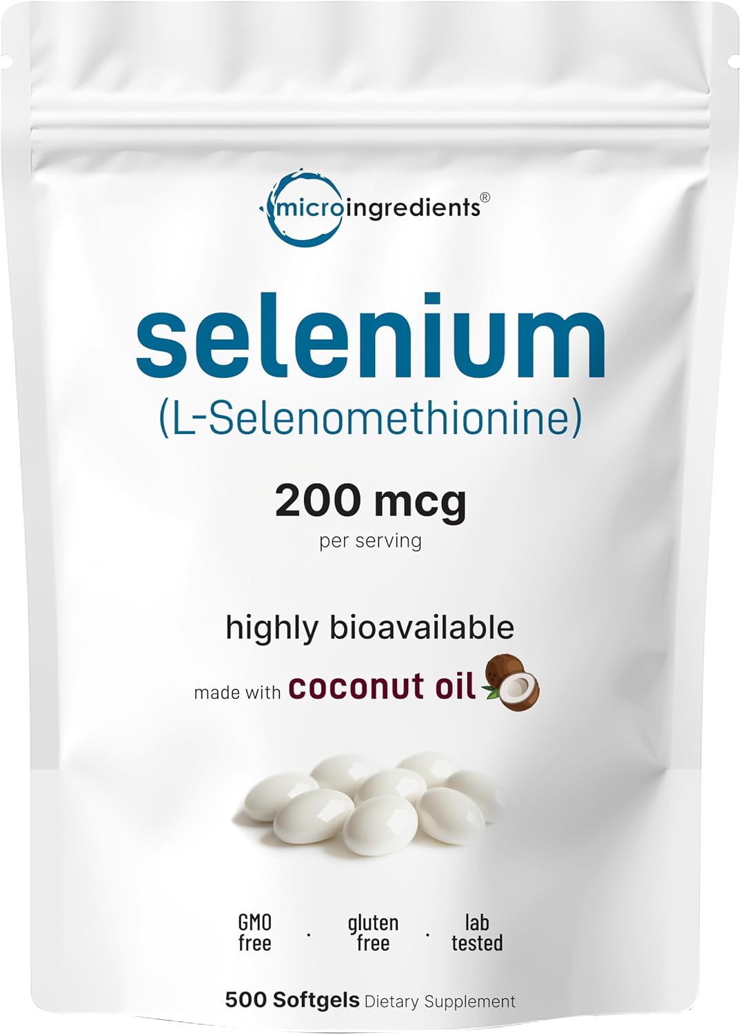 Detalle de Micro Ingredients Selenium Supplement 200 mcg