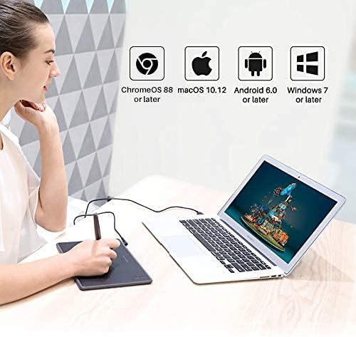 Detalle de HUION Inspiroy H430P Drawing Tablet, 4.8 x 3-inch, 4,096-level pressure