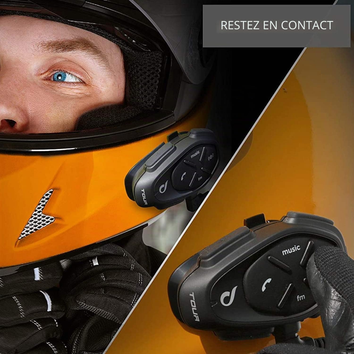 Thumbnail 6 de Interphone Sport - Système de communication moto Bluetooth, 20 h, 1,2 km