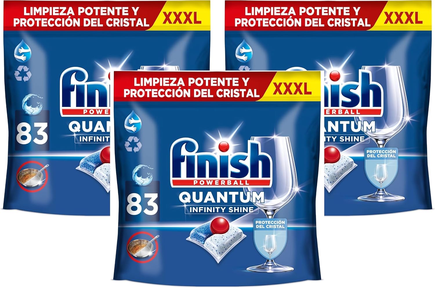 Detalle 2 de Finish Powerball Quantum Infinity Shine 83 pastillas