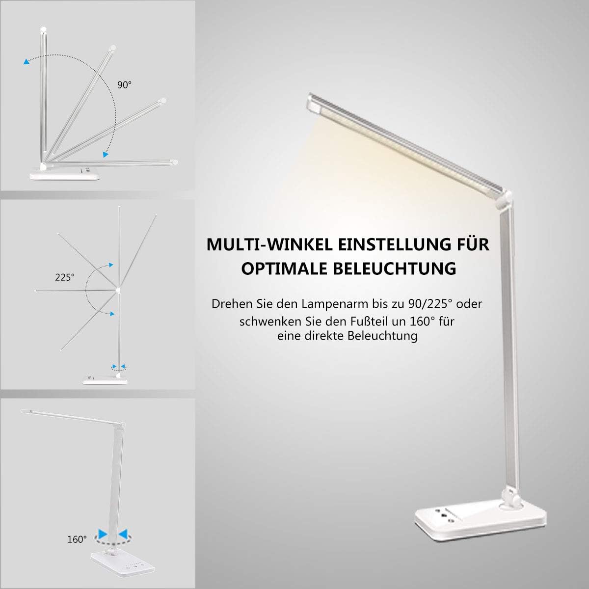 Thumbnail 4 de SLATOR QM019 Schreibtischlampe 50 Stufen