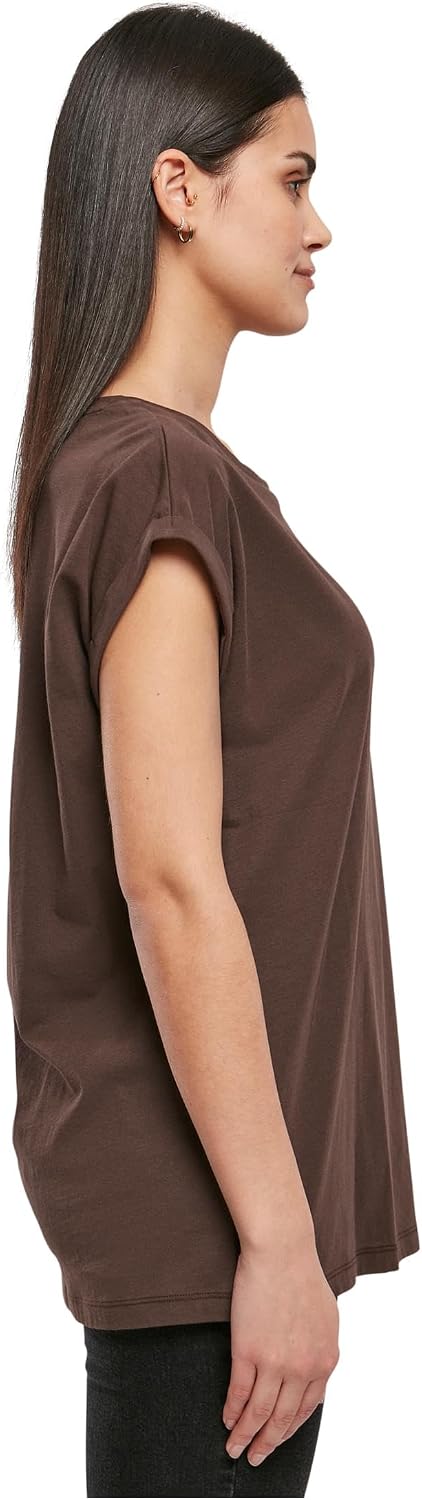 Detalle de Urban Classics T-shirt organique pour femme à manches courtes, noir (taille Large)