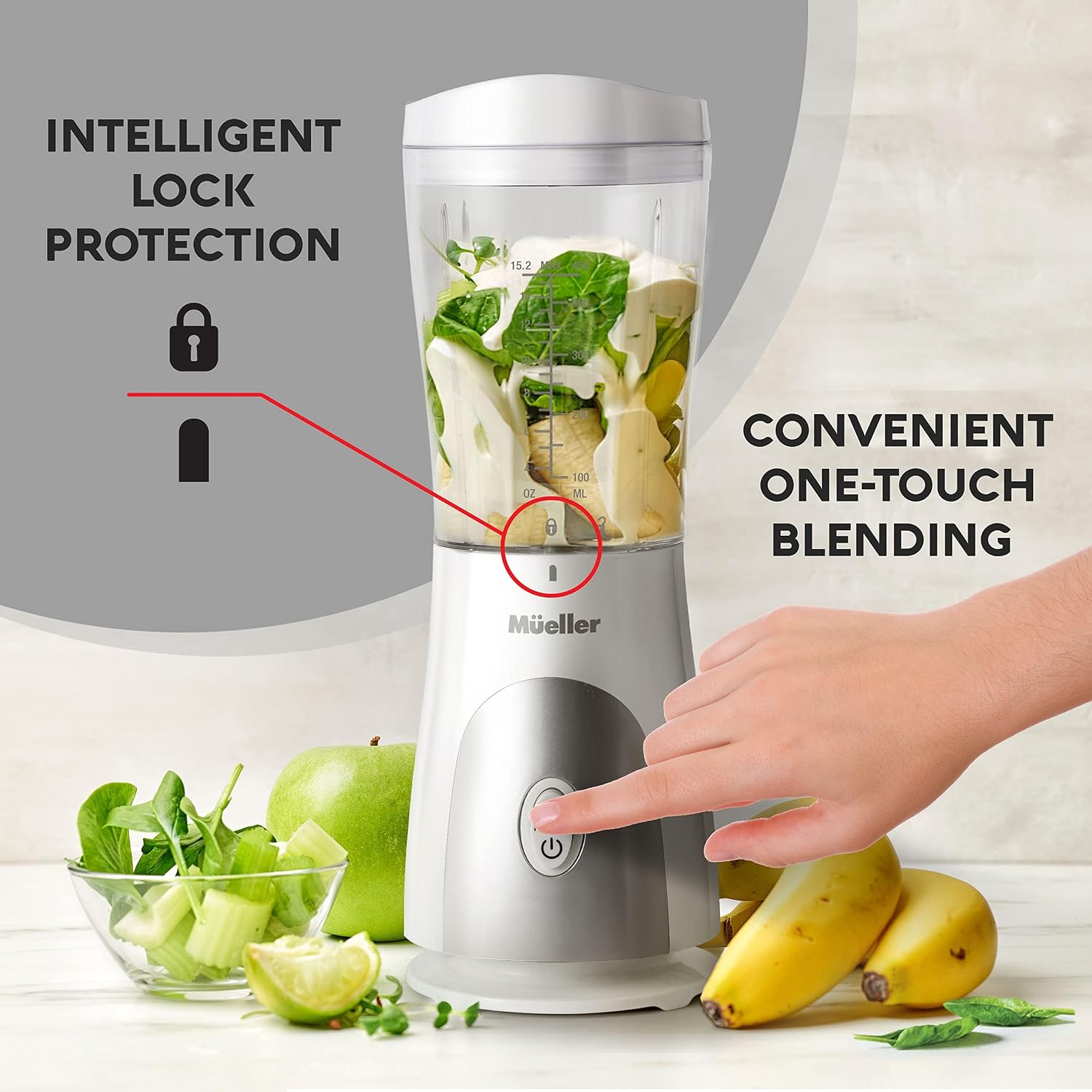Thumbnail 3 de Mueller Personal Blender, 15-Ounce Cup