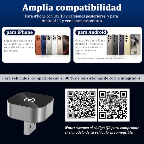 Thumbnail 3 de BSTOEM Adaptador inalámbrico 2 en 1 para CarPlay/Android Auto (Tipo-C/USB-A)