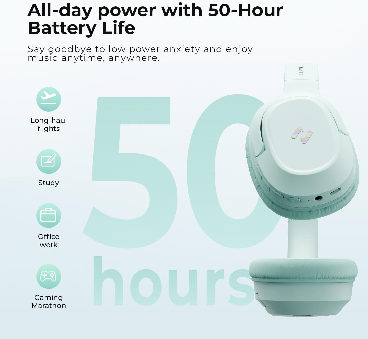 Thumbnail 5 de havit Active Noise Cancelling Headphones