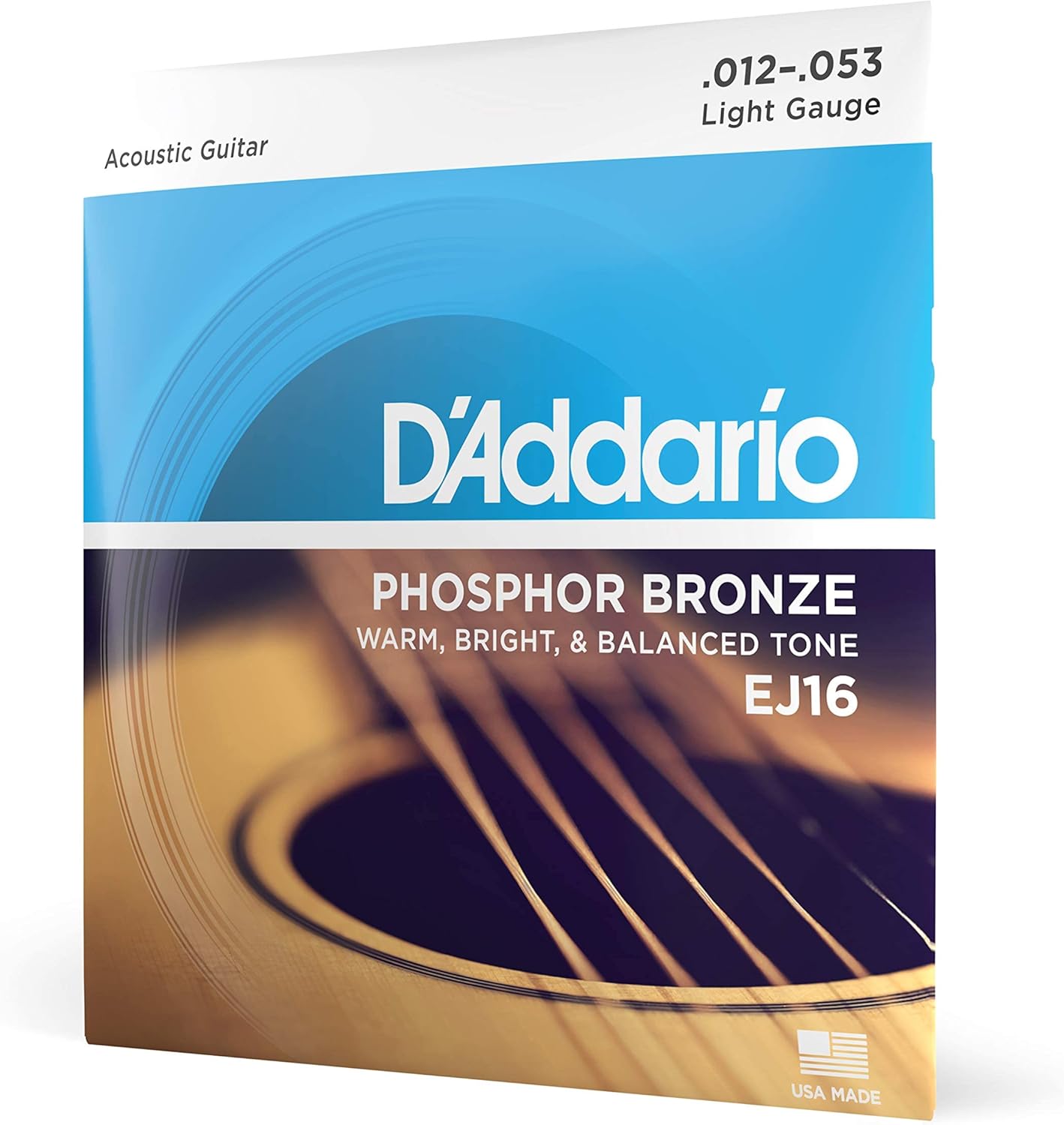 Phosphor Bronze Acoustic Strings EJ16 12-53