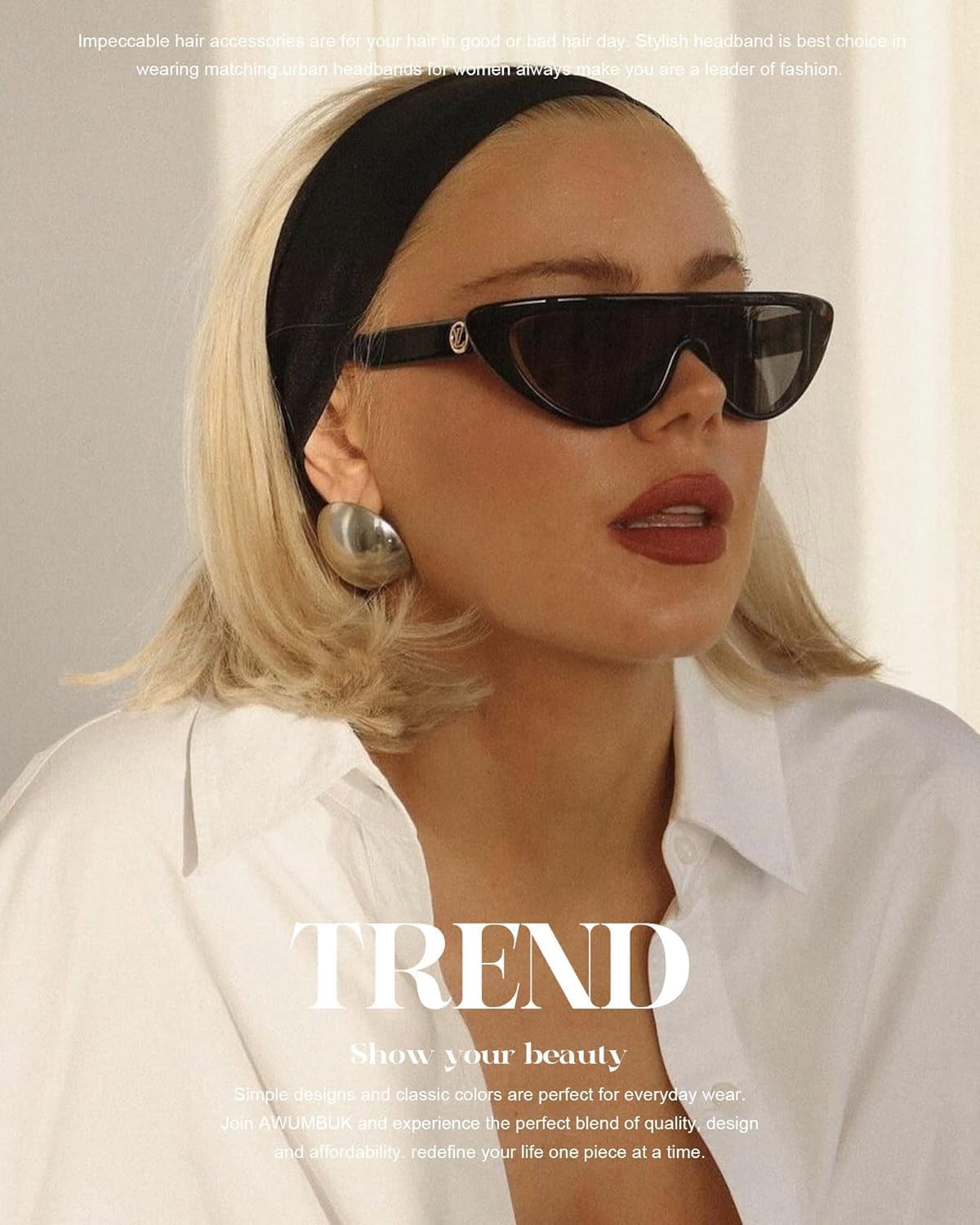 Thumbnail 2 de AWUMBUK Fascia Capelli Donna Uomo, 8 Pezzi Fasce Elastici Antiscivolo per Sport e Fitness