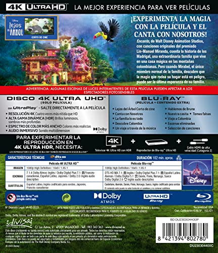 Detalle de Encanto 4K UHD + Blu-ray — edición física 📀