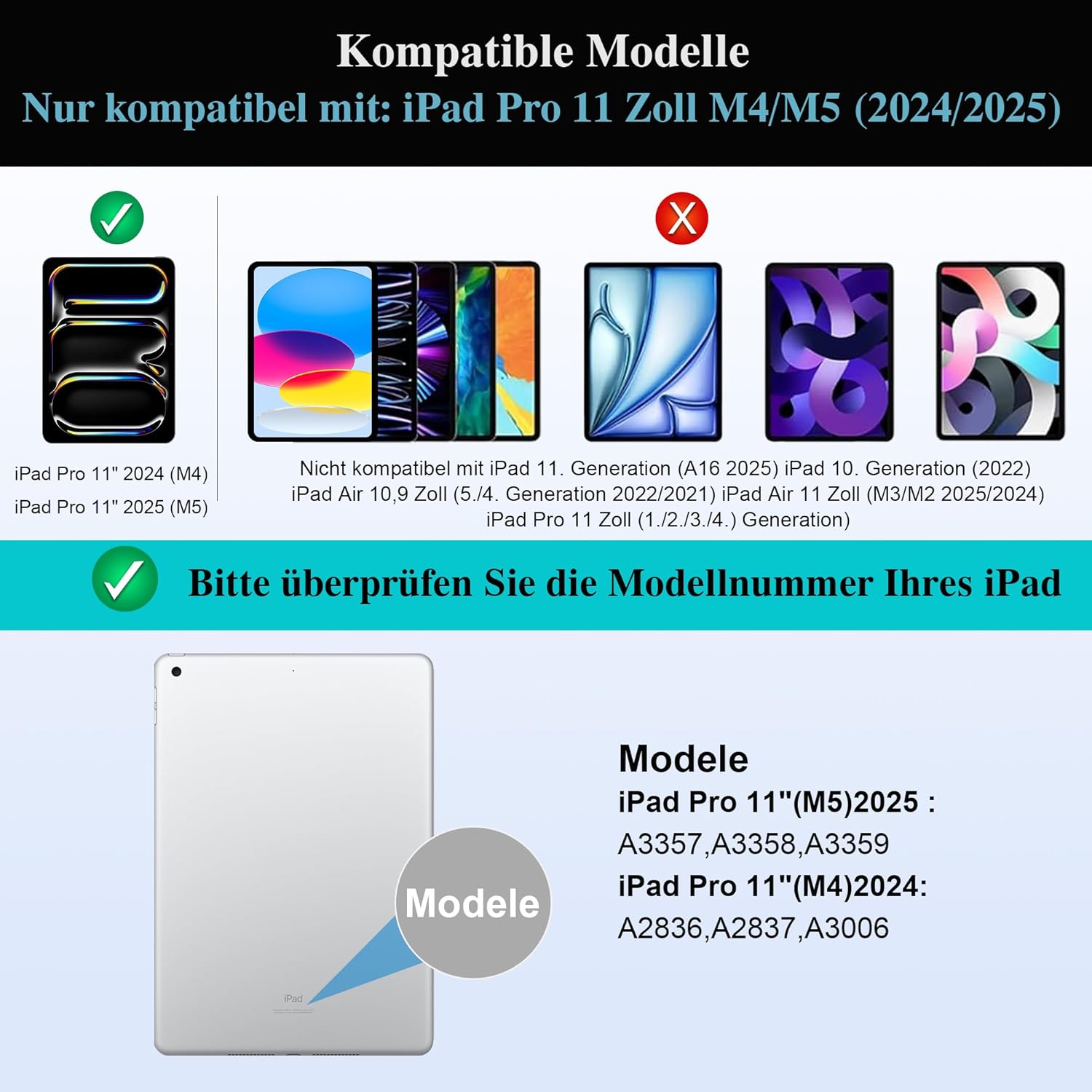Thumbnail 1 de WIWU 3-in-1 Keyboard Hülle fürs iPad Pro 11 (M4/M5, 2024/2025) – magnetisch abnehmbar, Beleuchtete Tastatur mit Touchpad