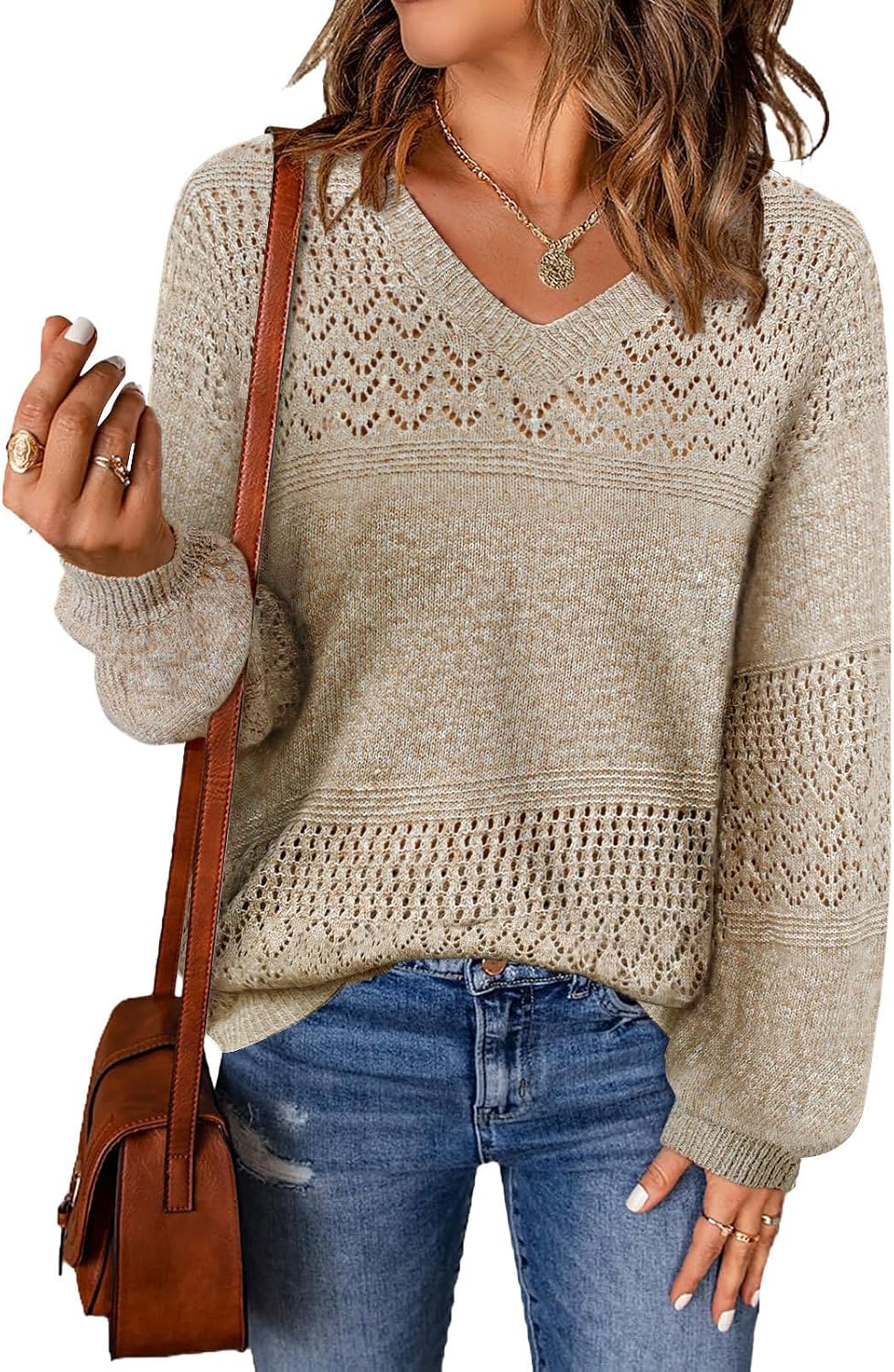 Thumbnail 6 de MixShe Women's Knit Sweater, V-Neck