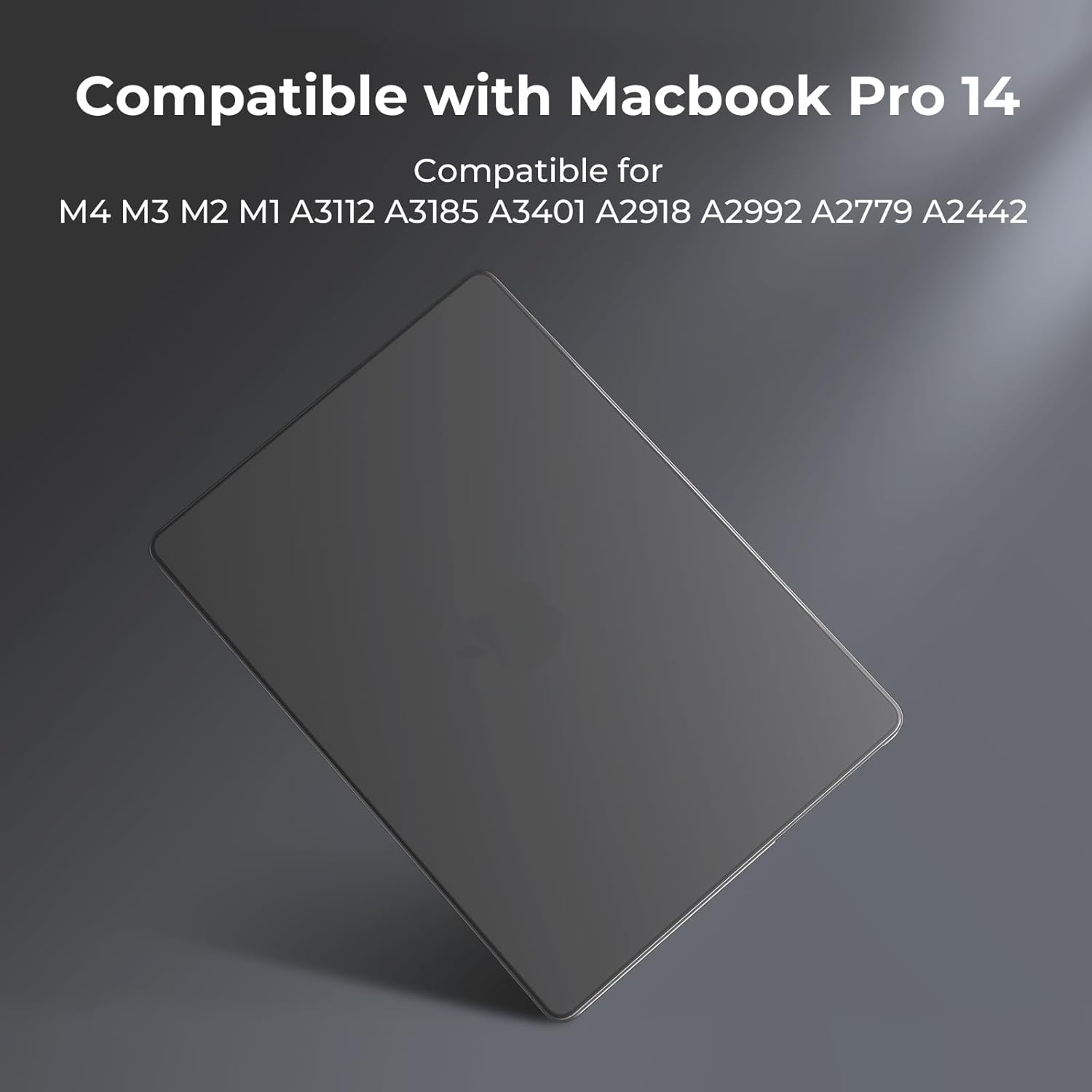 Detalle 2 de BlueSwan Frosted Black Protective Case for MacBook Pro 14-inch (M2–M5, 2021–2026) – A3426/A3427/A3434/A3112/A3185/A2918/A2779/A2442