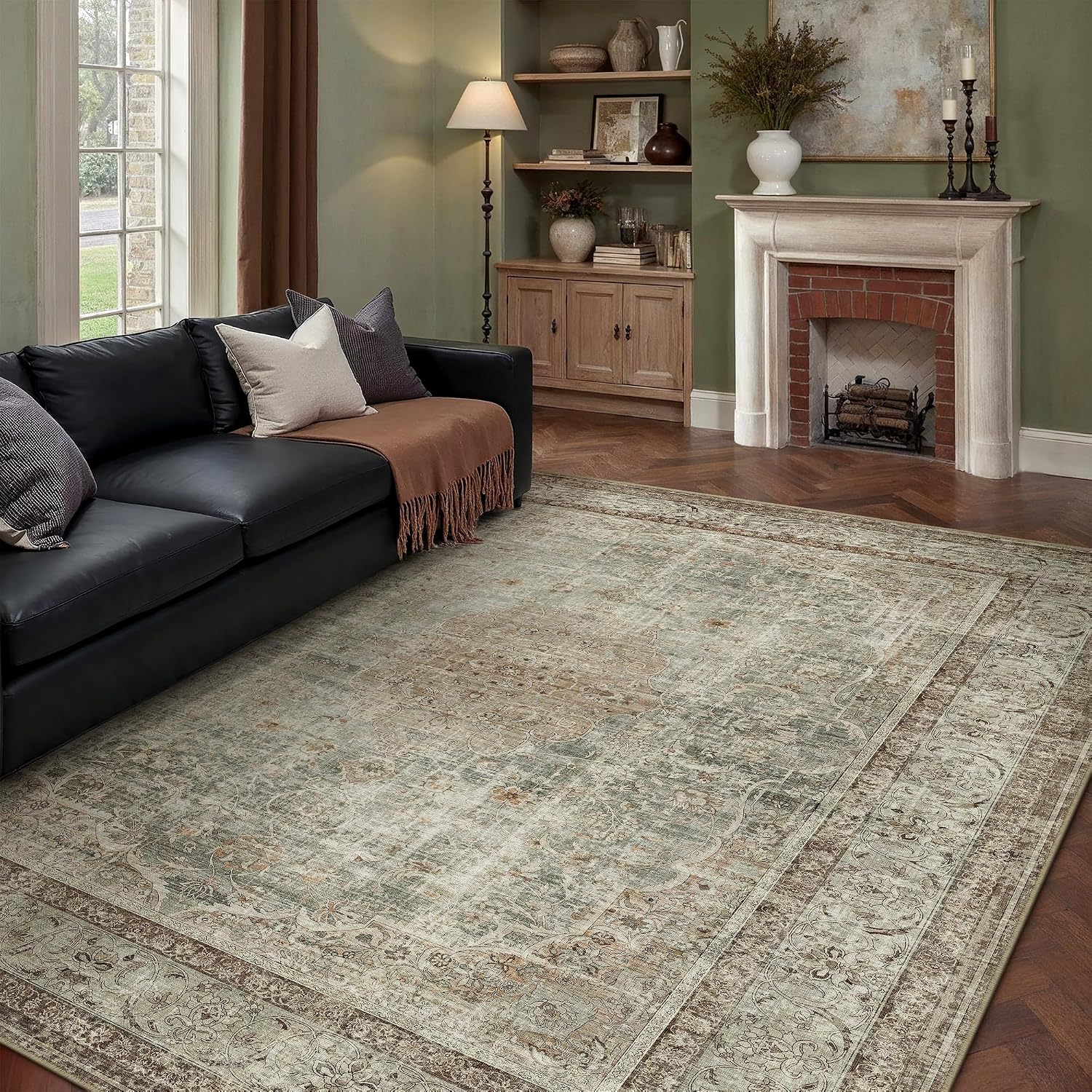 Thumbnail 3 de PureCozy Teppich 200x300 cm Vintage Braun 🏡