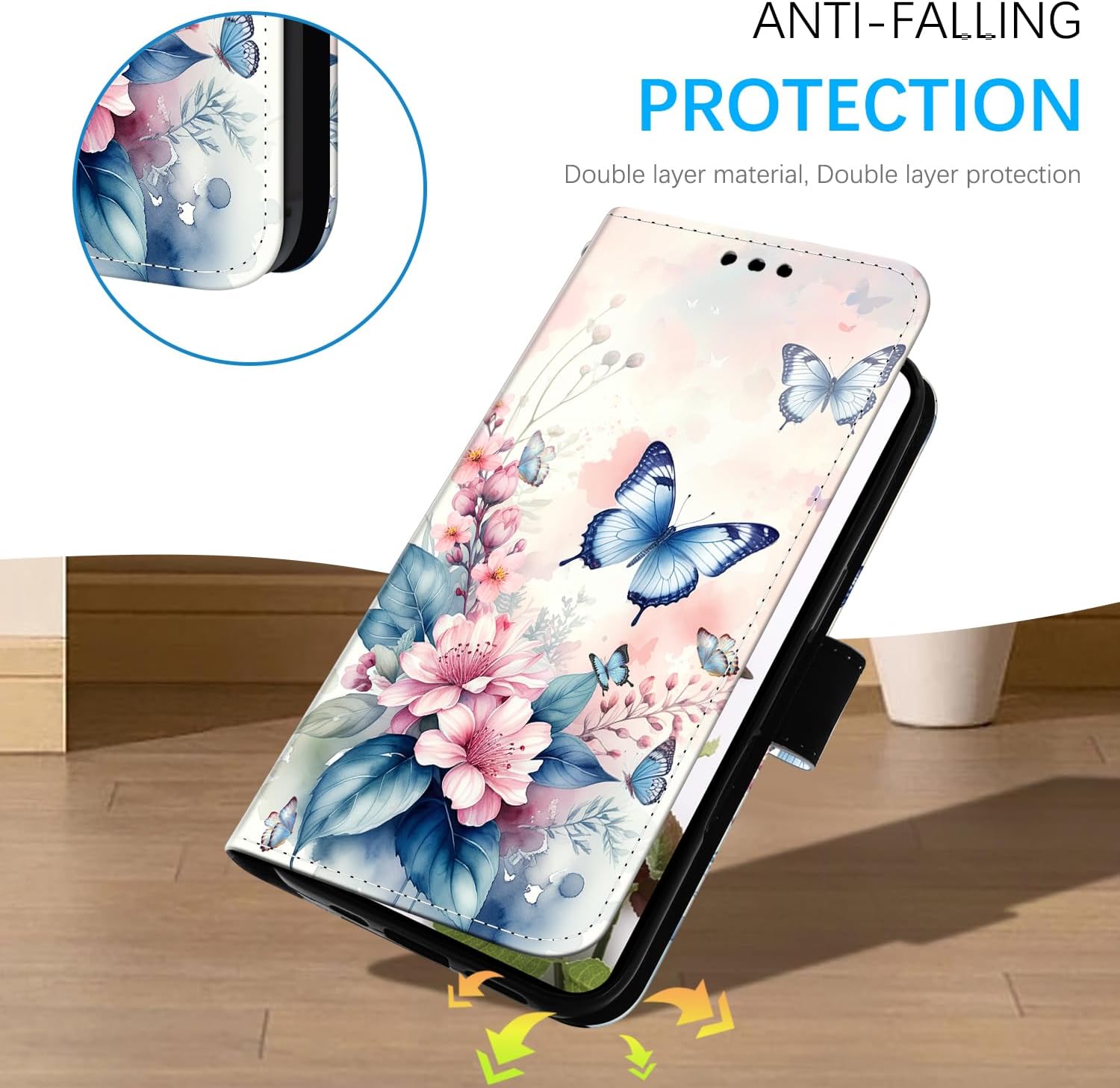 Thumbnail 3 de DiaryTown Handyhülle Wallet für iPhone 17 (6,3") – Leder-Flip-Case mit Kartenfach, Ständer und Magnetverschluss
