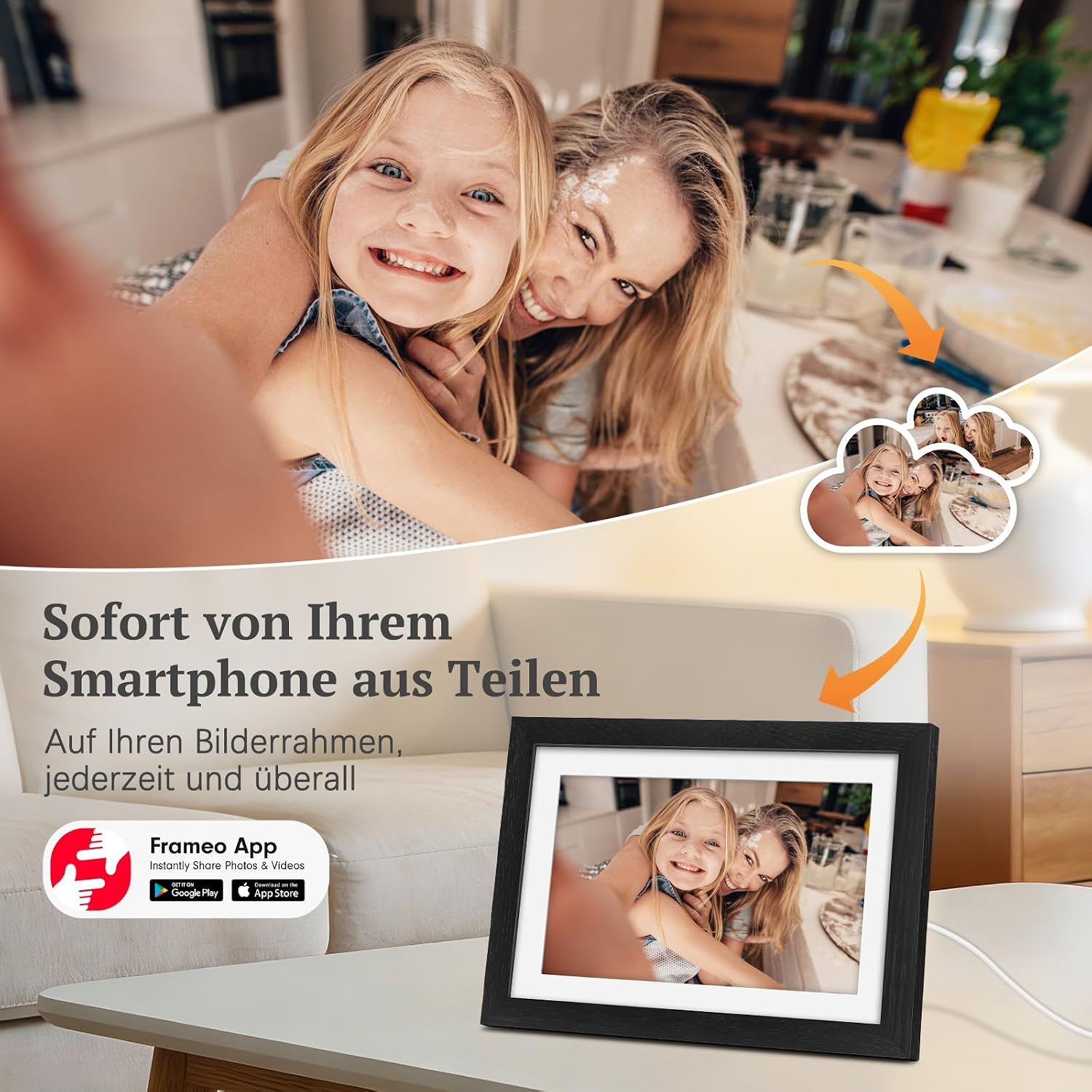 Detalle de Digitaler Bilderrahmen WLAN 10,1 Zoll