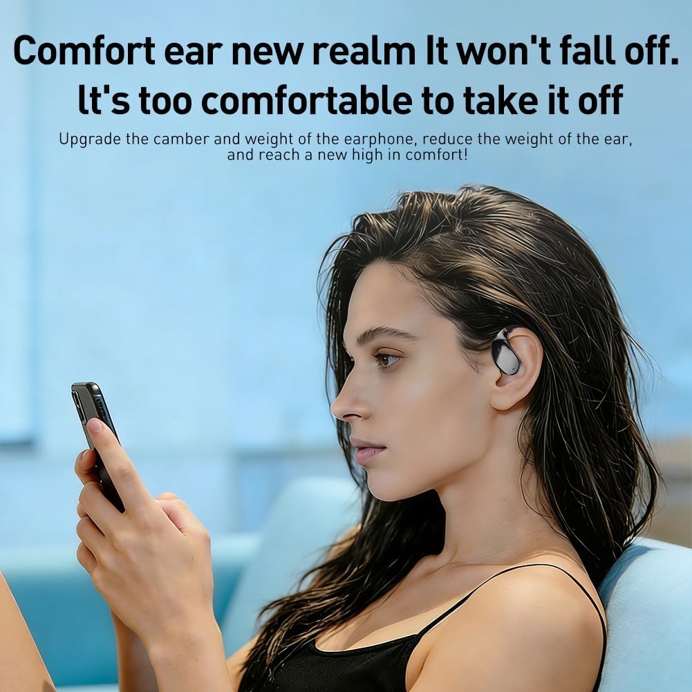 Thumbnail 3 de Caijin Auricolari Sportivi Wireless con Gancio – Bluetooth 5.4, IP54 e 60 Ore di Riproduzione