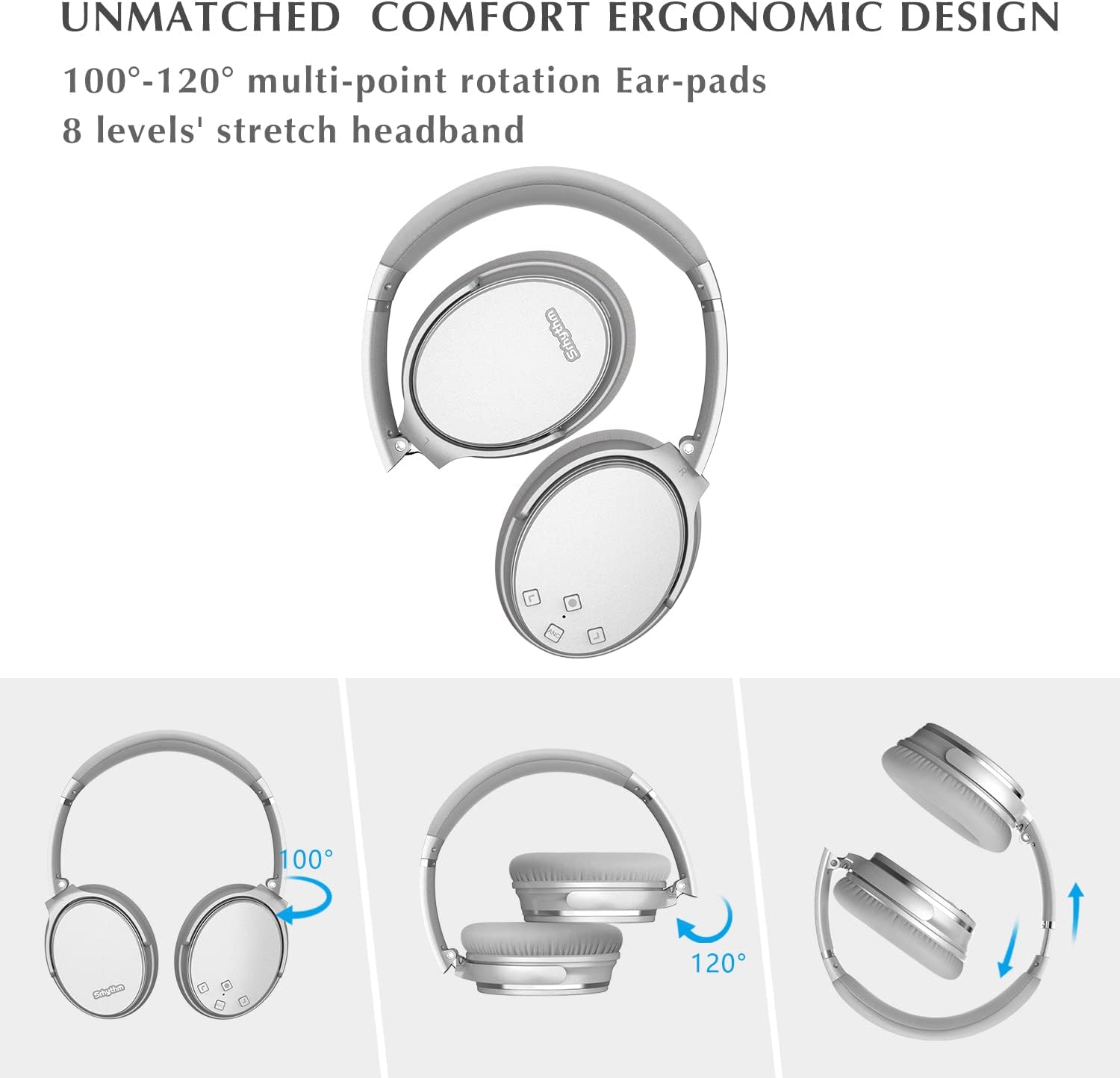Thumbnail 6 de Srhythm NC35 Wireless Noise-Cancelling Headphones 50h